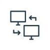observability Database, Server and Cloud service line icons. Network and Technology vector linear icon set.